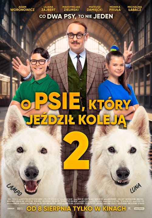 Plakat filmu "O PSIE KTORY JEZDZIL KOLEJA 2" (2025). Druga część kultowego filmu. od 8 sierpnia w kinach!