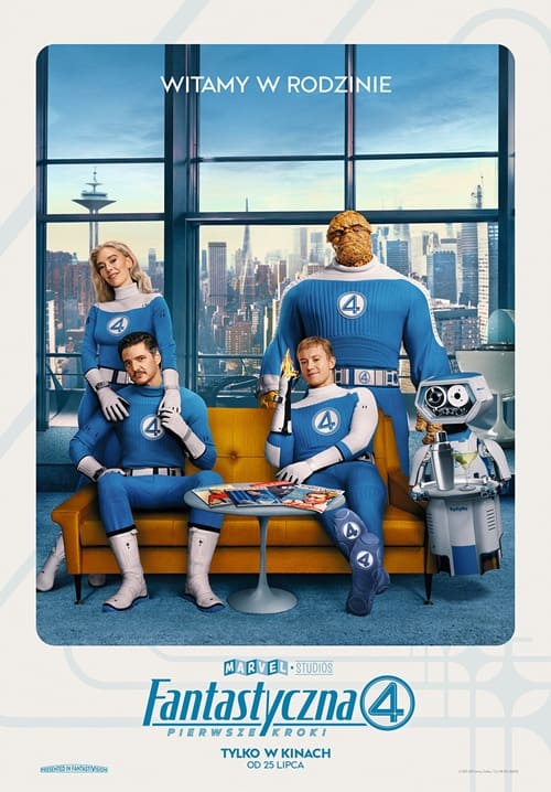 Plakat filmu "Fantastyczna 4 pierwsze kroki" (2025) Najnowszy film Marvela w nowej odsłonie już 25 lipca!