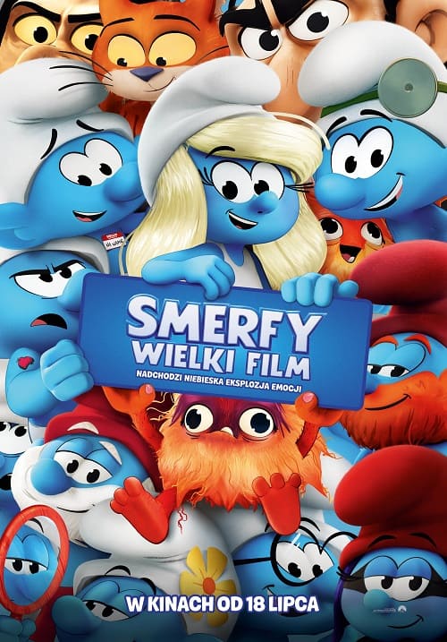 Plakat filmu "SMERFY: WIELKI FILM" (2025) - nowy film ze świata Smerfów. Premiera 18 lipca!
