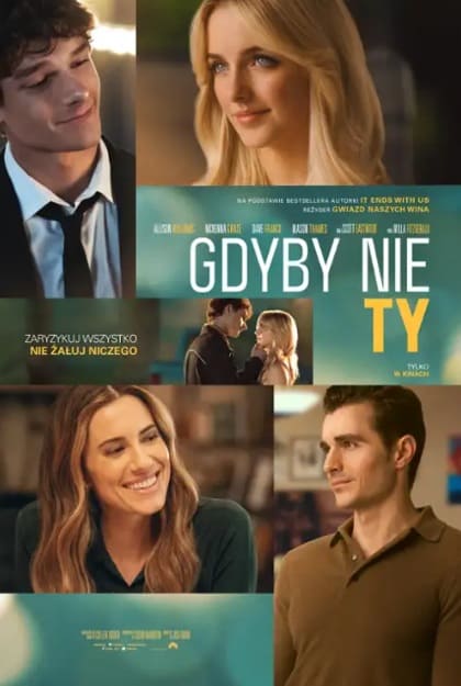 Plakat filmu "Gdyby nie ty" (2025) - ekranizacja bestsellerowej książki Colleen Hoover. Premiera już 24 października.