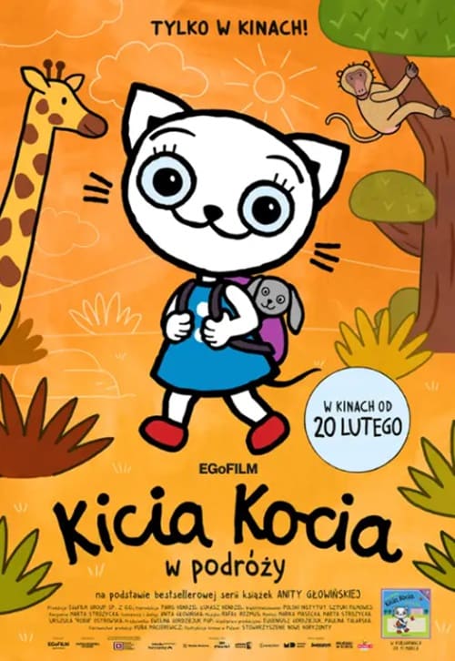 Plakat filmu "Kicia Kocia w podróży" (2025) premiera 20 lutego w GO KINO Oława!